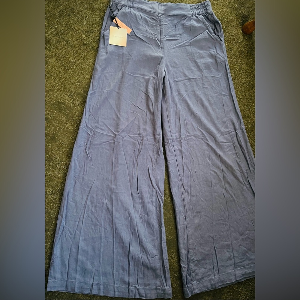 Wide Leg Lounge Pants - Slate Blue
